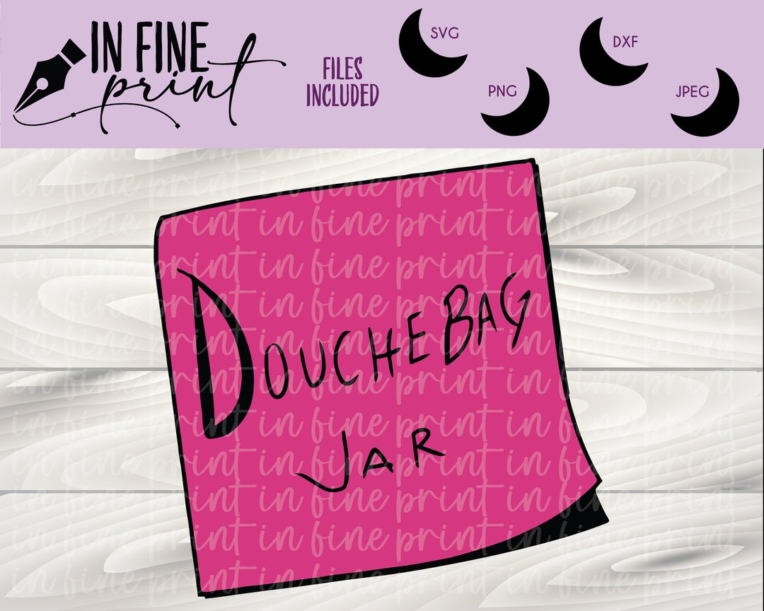 Douchebag Jar Post It // Funny New Girl // New Girl Schmidt Douche Bag