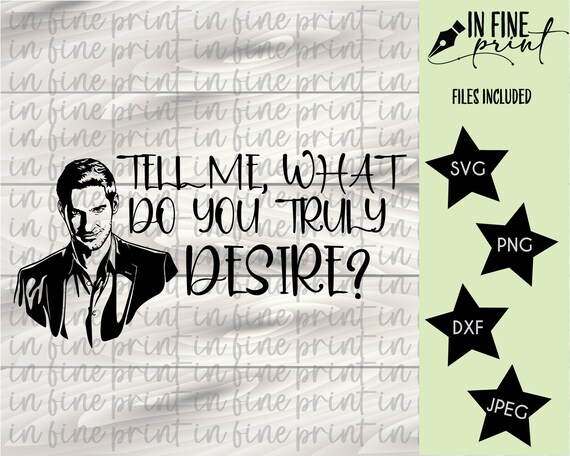 Que Desirez Vous Lucifer Morningstar Citations Lucifer Etsy France