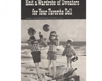 vintage fashion doll knitting patttern pdf