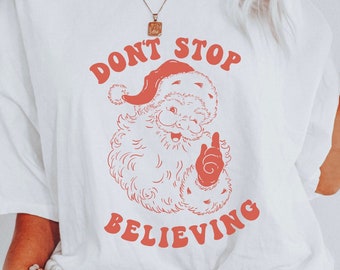 Comfort Colors Christmas Shirt, Funny Santa Shirt, Vintage Santa Shirt, Retro Christmas Shirt, Funny Santa Shirt, Funny Christmas Shirt
