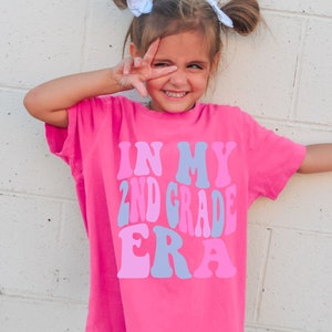 In My Second Grade Era, First Day of School Shirt, Retro 2nd Grader Shirt, Back to School Elementary Shirt, 2nd Grade Outfit, Comfort Colors