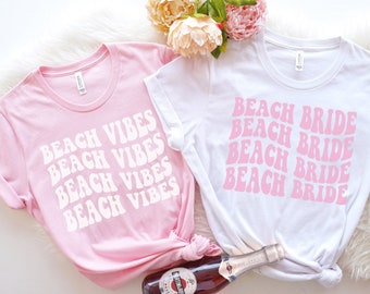 Beach Bachelorette Shirts, Bachelorette Party Shirts, Beach Bride Shirt, Retro Bachelorette, Destination Wedding Bride