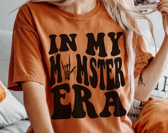 Funny Halloween Shirt, Mom Shirt for Halloween, In My Momster Era, Retro Halloween Shirt, Retro Fall Tee, Halloween Costume, Comfort Colors