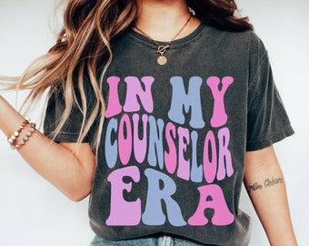 In My Counselor Era, Retro Counselor Shirt, School Counselor Shirt, Funny Counselor Tee, Shirt for Therapist, Therapist Gift, Comfort Colors