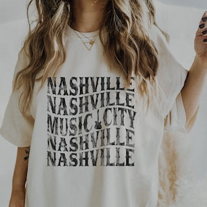 Comfort Colors Nashville Shirt, Cute Nashville Tee, Concert Shirt, Music City Shirt, Western Tennessee TShirt, Vintage Distressed