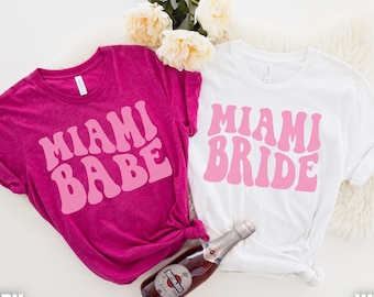 Miami Bachelorette Shirts, Beach Bachelorette, Miami Bride Shirt, Miami Babe, Florida Bachelorette Shirt, Tropical Bachelorette