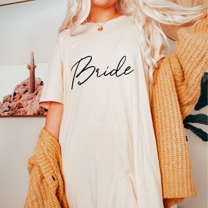 Bride T shirt Gift for Bride Bride T Shirt Dress Etsy UK