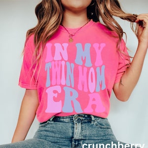 In My Twin Mom Era Shirt, Gift for Mom, Twin Mom Shirt, Twin Mom Club, Twin Mama Shirt, New Mom Gift, Expecting Mom Gift, Pregnancy Reveal