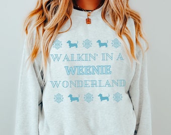 Christmas Wiener Dog Sweatshirt Funny Christmas Gift For Dachshund Lover Dachshund Shirt Doxie Dog Shirt Christmas Doxie Shirt