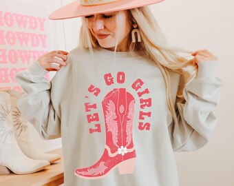 Nashville Girls Trip Sweatshirt, Western Girls Trip, Nashville Birthday Crew Shirts, Group Sweatshirts, Cowgirl Sweatshirt, Lets Go Girls