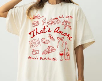 Italian Bachelorette Party Shirts Custom Bachelorette Party Tees Wine Bachelorette Italian Bridal Party Shirts Comfort Colors