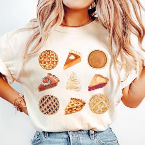 Comfort Colors Thanksgiving Shirt Pumpkin Pie Shirt Funny Thanksgiving Tee Womens Fall Shirt Family Thanksgiving Matching Shirts Group Tees