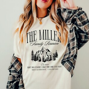 Family Reunion Shirts Custom Family Vacation Tees Camping Trip Family Mountain Trip Shirts Custom Group TShirts Mountain Vacation Tees