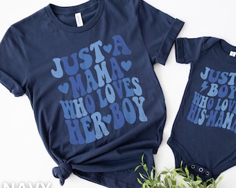 First Mothers Day Mommy and Me Shirts Matching Mother Son Shirts Mommy and Me Outfits First Mothers Day Gift Baby Boy Mama Mini Shirts
