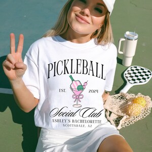 Pickleball Bachelorette Party Shirts, Social Club Bachelorette, Custom Bachelorette Shirts, Luxury Bachelorette, Country Club Bachelorette