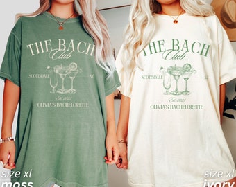 Bachelorette Party Shirts, The Bach Club Bachelorette Shirts, Custom Bachelorette Shirts, Personalized Luxury Bachelorette, Social Club Bach