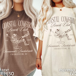 Custom Bachelorette Party Shirts, Coastal Cowgirl Bachelorette, Beach Bachelorette Party Tees, Western Bridesmaid Shirts, Comfort Colors