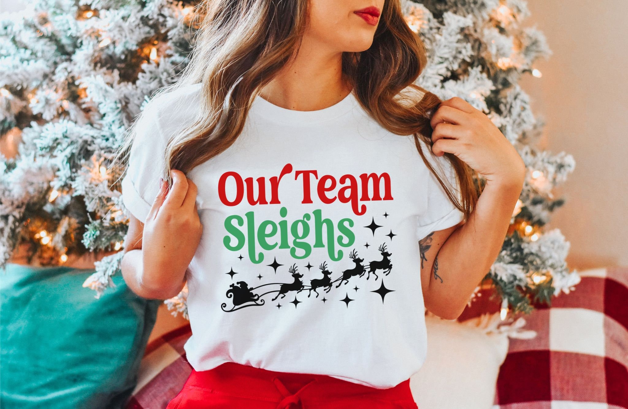 Work Party Christmas Shirts, Office Party Shirts, Matching Adult Christmas Tees, Work Party Gifts, Funny Christmas Shirts, Our Team Sleighs