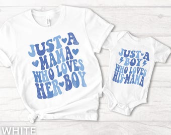 First Mothers Day Mommy and Me Shirts Matching Mother Son Shirts Mommy and Me Outfits First Mothers Day Gift Baby Boy Mama Mini Shirts