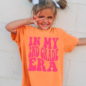 In My Second Grade Era, First Day of School Shirt, Retro 2nd Grader Shirt, Back to School Elementary Shirt, 2nd Grade Outfit, Comfort Colors