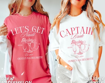 Camisas de despedida de soltera, despedida de soltera náutica, camisas de despedida de soltera de crucero, despedida de soltera de lujo personalizada, despedida de soltera en barco