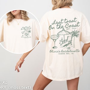 Beach Bachelorette Party Shirts, Last Toast on the Coast, Custom Bachelorette Shirts, Personalized Luxury Bachelorette, Social Club Bach