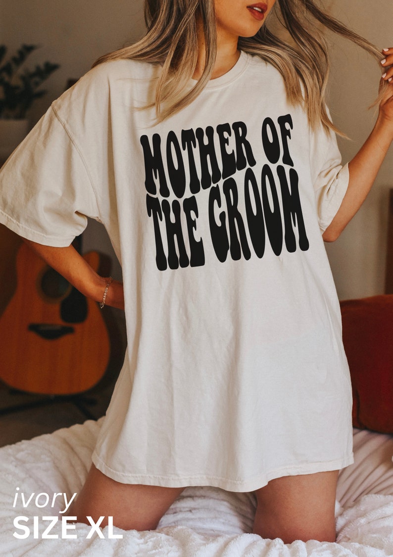 Comfort Colors Mother of the Groom Shirt, Retro Mother of The Groom Tee, Gift for Mother of the Groom Ivory