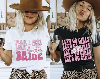 Cowgirl Bachelorette Shirts, Nashville Bachelorette Shirts, Bachelorette Party Shirts Funny, Retro Bachelorette, Country Bach Party