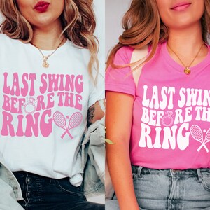 Bachelorette Shirts, Tennis Bachelorette Party, Last Swing Tennis Bach, Tennis Themed Bachelorette, Sporty Bachelorette Party