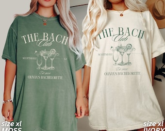 Bachelorette Party Shirts, The Bach Club Bachelorette Shirts, Custom Bachelorette Shirts, Personalized Luxury Bachelorette, Social Club Bach