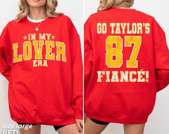 KC Football Sweatshirt, Taylors Boyfriend Sweatshirt, Vintage Football Shirt, Taylor Football Sweatshirt, Football Era, Gift for Taylor Fan