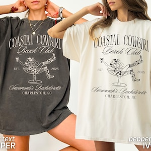 Custom Bachelorette Party Shirts, Coastal Cowgirl Bachelorette, Beach Bachelorette Party Tees, Western Bridesmaid Shirts, Comfort Colors