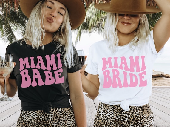 Miami Bachelorette Shirts, Beach Bachelorette, Miami Bride Shirt, Miami Babe, Florida Bachelorette Shirt, Tropical Bachelorette