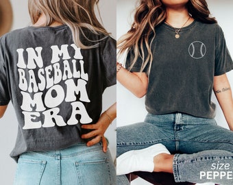 Baseball Mom Shirt, In My Baseball Mom Era, Retro Baseball Season Shirt, High School Baseball, Sports Mom Shirt, Baseball Mom Gift