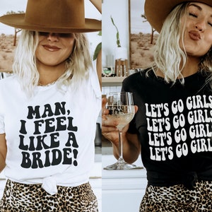 Retro Nashville Bachelorette, Nashville Bachelorette Shirts, Man I Feel Like a Bride, Funny Bach Party, Gifts for Bridesmaids