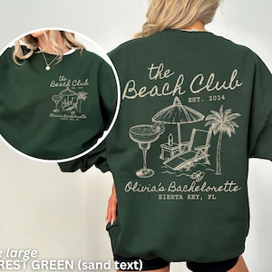 Custom Beach Bachelorette Shirts, Beach Bride Shirt, Bachelorette Party Sweatshirts, Beach Club Bridesmaid Shirts, Group Shirts, Beach Club