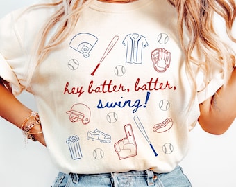 Honkbalshirt, shirt honkbalwedstrijddag voor vrouwen, honkbalwedstrijddag T-shirt, shirt honkballiefhebber, shirt honkbalseizoen, comfortkleuren