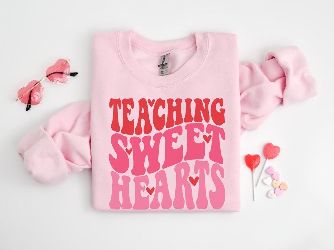 Sweet Hearts Sweater: Pink