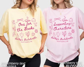 Custom Book Lover Bachelorette Shirts, Bookish Bachelorette, Reading Club Bridal Shirts, Funny Bachelorette Shirts, Comfort Colors