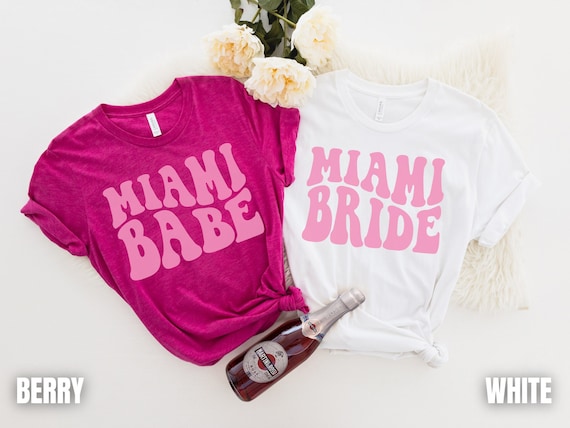 Miami Bachelorette Shirts, Beach Bachelorette, Miami Bride Shirt, Miami Babe, Florida Bachelorette Shirt, Tropical Bachelorette
