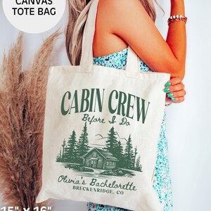 Custom Bachelorette Party Shirts Cabin Crew Camping Bachelorette Mountain Bride Hiking Outdoorsy Bridal Party Tees Comfort Colors bild 5