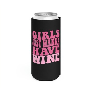 Wine Bachelorette, Bachelorette Koozies, Wine Bachelorette Party Gifts, Wine Can Coolers, Wine Bachelorette Decor, Bachelorette Drink Holder BLACK/Bridesmaid