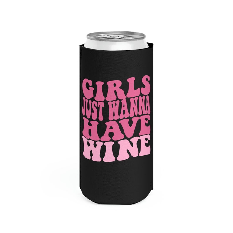 Wine Bachelorette, Bachelorette Koozies, Wine Bachelorette Party Gifts, Wine Can Coolers, Wine Bachelorette Decor, Bachelorette Drink Holder BLACK/Bridesmaid