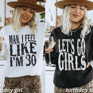 Sweatshirts anniversaire Nashville, chemise 30e anniversaire, chemises d'anniversaire drôles, homme, j'ai 30 ans, chemises d'anniversaire assorties, sweat-shirt BDay