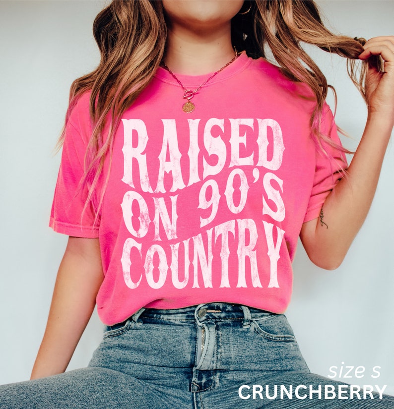 Raised On 90s Country Shirt For Women - Vintage Graphic Tee For Concerts & Casual Wear - View #5
