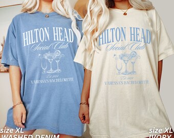 Bachelorette Party Shirts, Hilton Head Bachelorette Party, Custom Bachelorette Shirts, Personalized Luxury Bachelorette, Social Club Bach