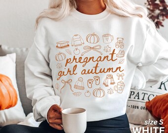 Fall Pregnancy Sweatshirt Fall Pregnancy Announcement Pregnant Girl Autumn Fall Maternity Sweatshirt Thanksgiving Baby Announcement