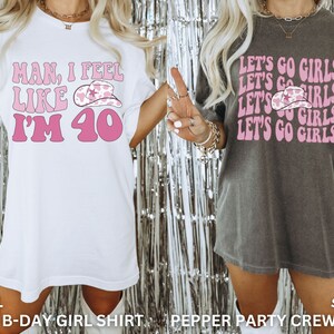 Chemises d'anniversaire de Nashville, 40e anniversaire, chemises d'anniversaire drôles, homme, j'ai l'impression d'avoir 40 ans, chemises d'anniversaire assorties pour groupe, couleurs confortables