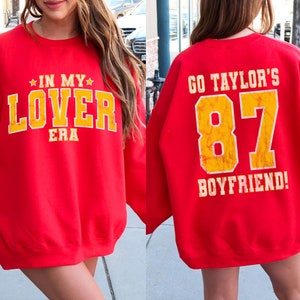 KC Football Sweatshirt, Taylors Boyfriend Sweatshirt, Vintage Football Shirt, Taylor Football Sweatshirt, Football Era, Gift for Taylor Fan