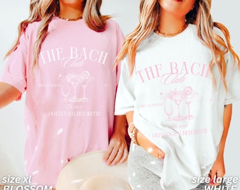 Bachelorette Party Shirts, The Bach Club Bachelorette Shirts, Custom Bachelorette Shirts, Personalized Luxury Bachelorette, Social Club Bach